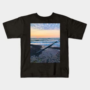 Rostock Beach at Dusk Kids T-Shirt